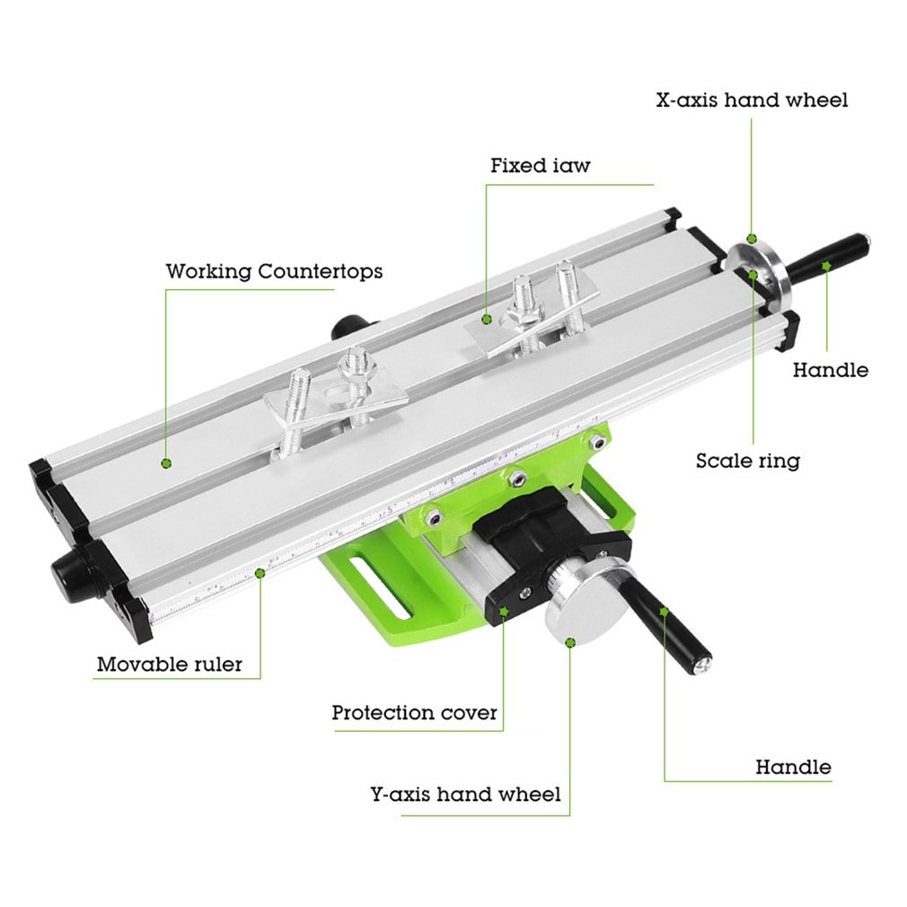 accessoires voor elektrisch gereedschap Mini Precision Frees Machine WorkTable, multifunctionele boor Vise Armatuur Werken set met accessoires voor het maken van gereedschap