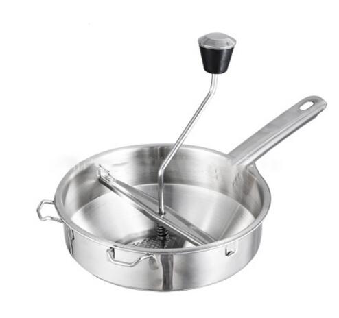 Multifunctionele Roerzeef Rvs Handleiding Aardappel Mashers Voedsel Groente Molen Modder Met 3 Frezen Discs Wf: A