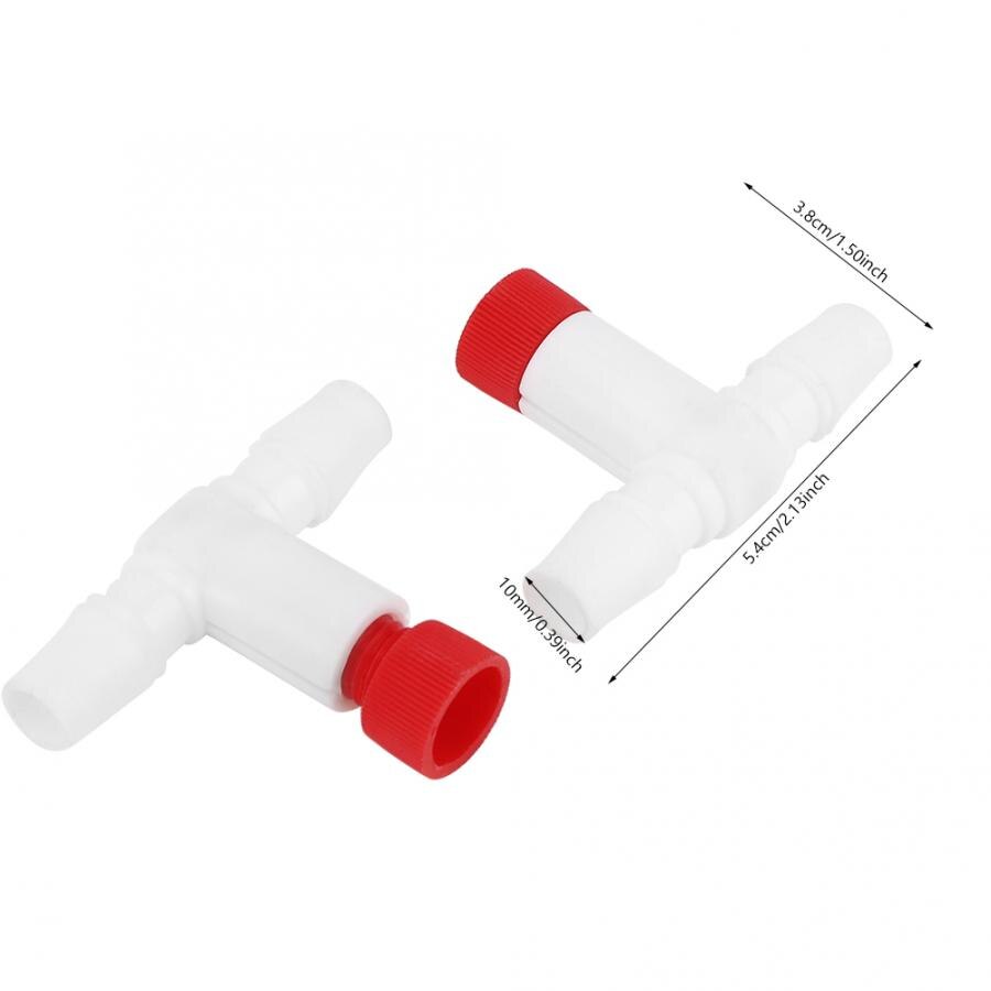 Actuator Kogelkraan 2 Stuks Plastic Aquarium Eiwitafschuimer Separator Fijnafstelling Air Valve Schakelaar Aquarium Benodigdheden