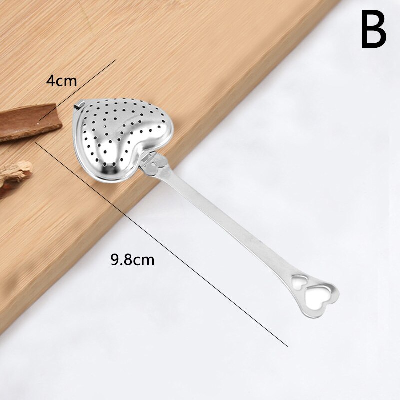 Stainless Steel Tea Infuser Mesh Reusable Tea Bag Tea Filter Tea Strainer Mug Teapot Spice Container in Soup Kitchen Gadgets: B