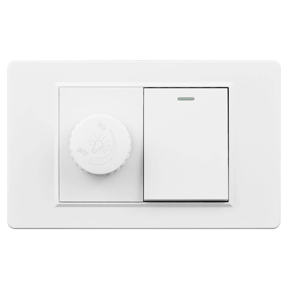 118- vägs strömbrytare för vägglampa i plast från usa , 1/2/3/4- vägs strömbrytare för trappsteg , 220v led-lampor, dimmer för fläkthastighetsregulator: Grå / 380v