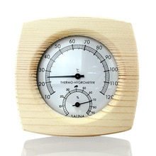 Træ sauna termometer hygrothermograph termometer hygrometer fugtighedsmåling til sauna værelse
