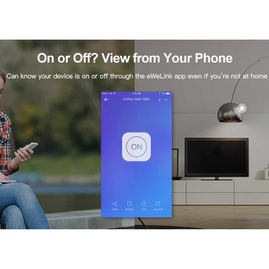 Sonoff Home Appliance Light Lamp Wifi Switch Mini DIY Smart Switch Small Size Remote Control