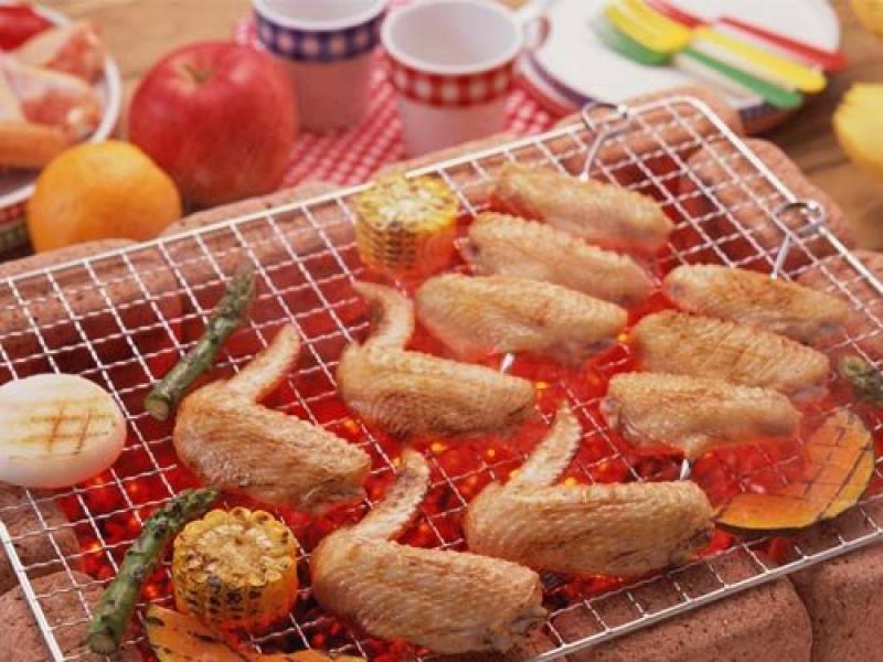 Metall fyrkantig grill 1pc grillnät nonstick rostfritt stål grilltrådnät 40cm x 25cm bbq -verktyg grilltillbehör
