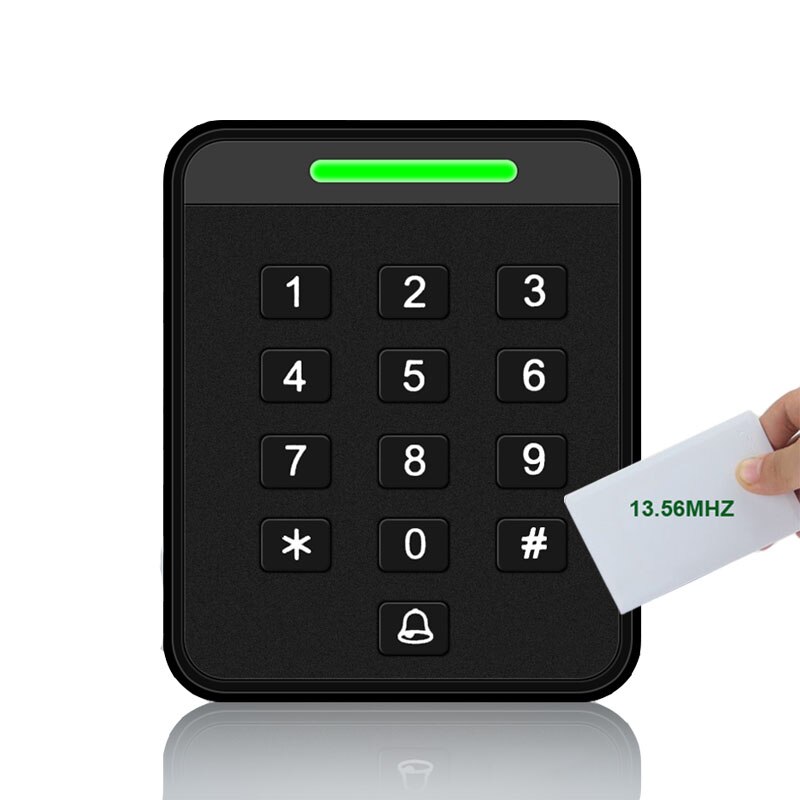 ZK 125KHz 13.56MHz RFID Access Control Keypad Kits EM MF Card Reader Standalone Door Access Control System Door Lock: SC601-IC