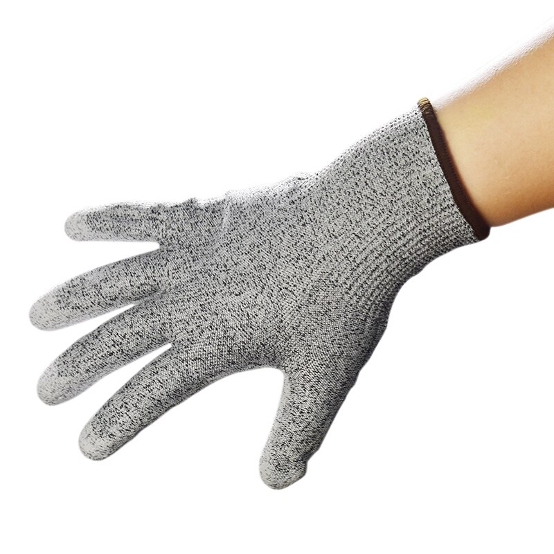 Guanti da macellaio in rete metallica resistente al taglio in acciaio inossidabile resistenti al taglio di sicurezza guanti di sicurezza resistenti al taglio grigi