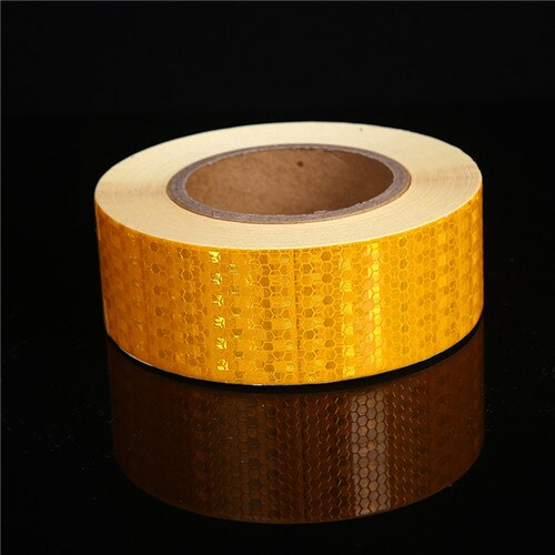 Reflective Sticker for School Bus Fluorescent Safety Warning Tape Conspicuity Marking Strip for Trucks Transportation Vehicles: Yellow