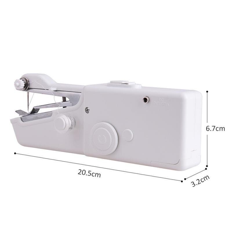 White Mini Sewing Machine DIY Clothes Small Stitch Machine Household Needlework Set Portable Sewing Machines with Sewing Kit