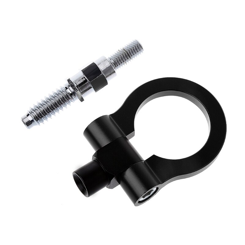 AUniversal Racing Towing Car Tow Hook Fit For BMW E46 E81 E30 E36 E90 E91 European Car Auto Trailer Ring Car Accessories: Black