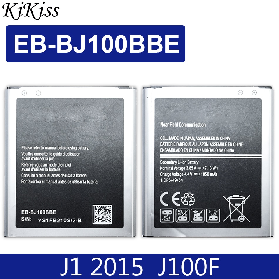 Kikiss Mobiele Telefoon Batterij 1850 Mah EB-BJ100BBE Voor Samsung Galaxy J1 Sm J100 J100F J100H J100M Eb BJ100BBE Lithium Batterijen