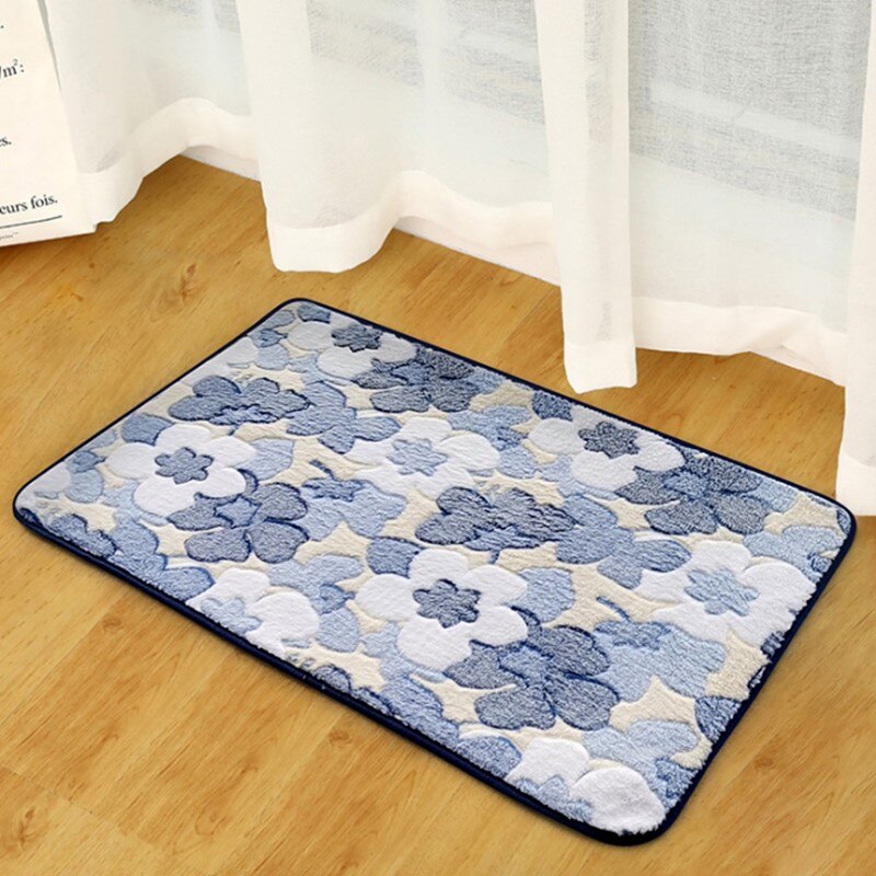 Tapis en feuille d'érable imprimé | Tapis résistant à la saleté, antidérapant sous vide, tapis absorbant pour salon, tapis de salle de bains