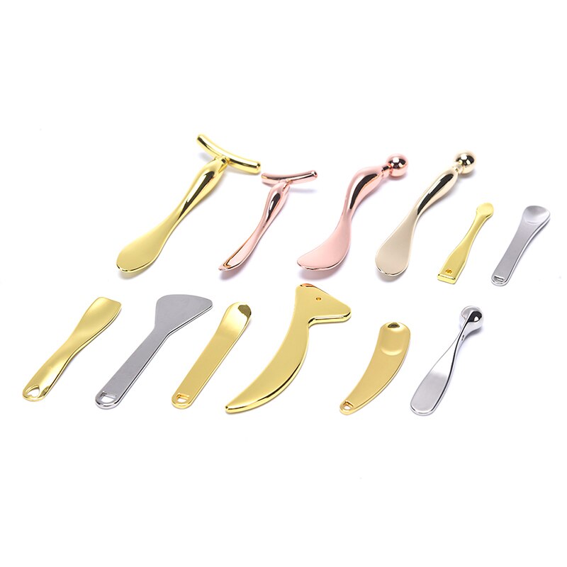 Oogcrème applicator anti-rimpel oogmassage stick gezichtsmasker mengkwast essence mengspatel schoonheidsverzorging