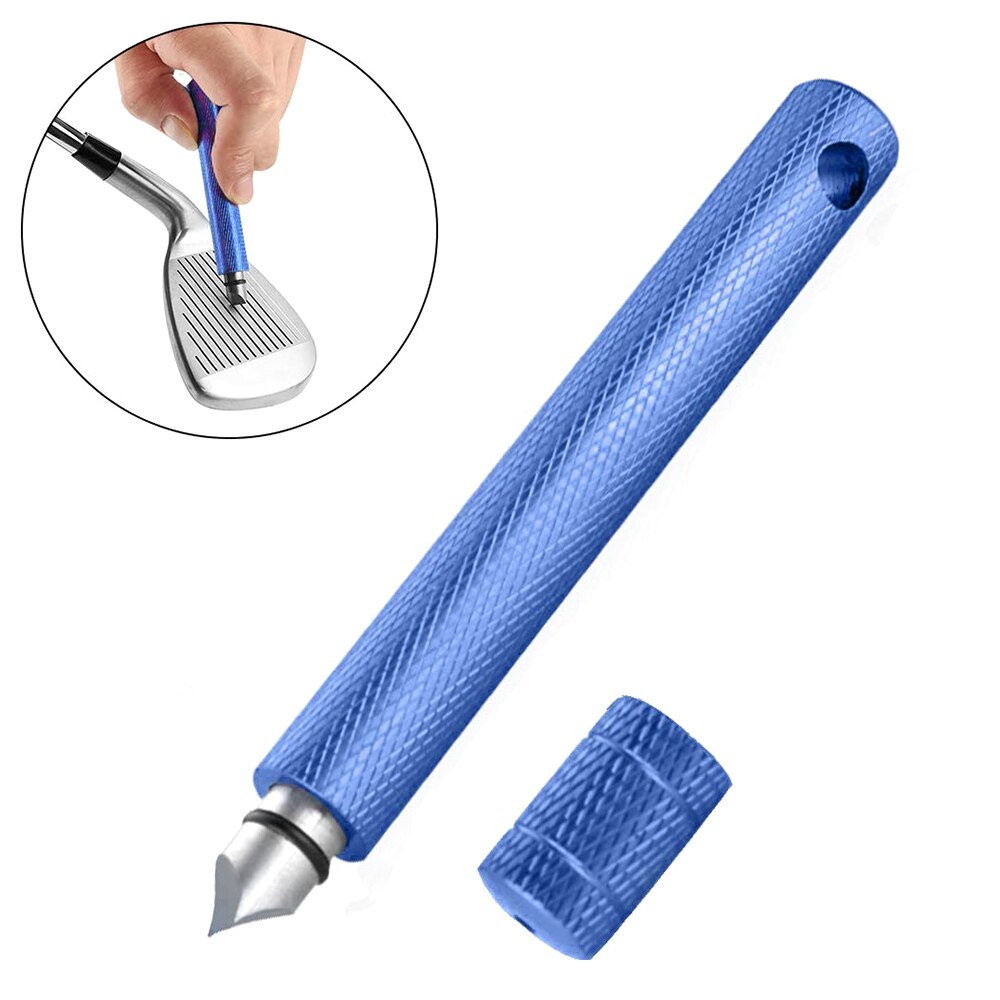 Golf Clean knife Accessories Golf Club Sharpener Golf Groove Wedge Cleaner Blade Cutters Head Iron Grooves Hard Cleaning Tools: Blue Clean knife