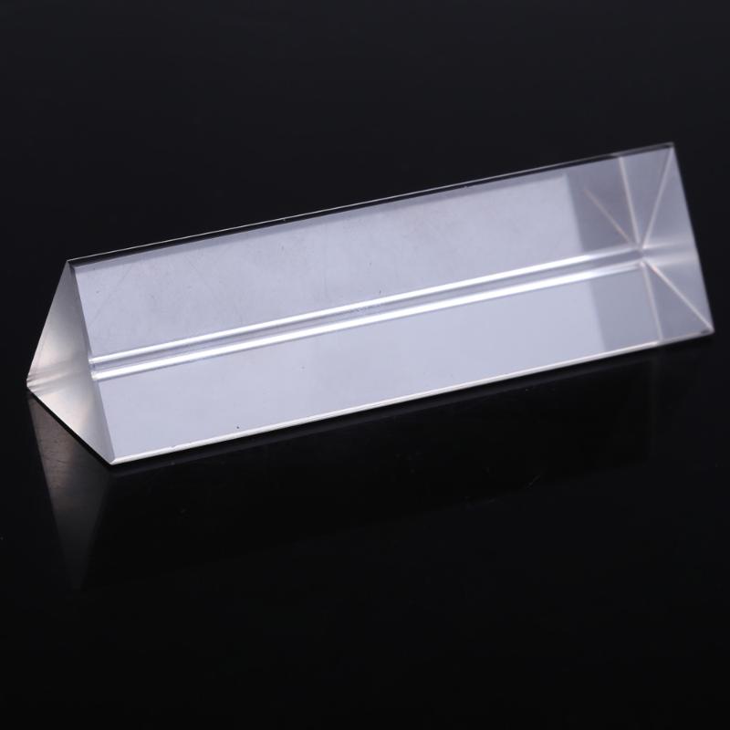Rainbow Optical Glass Prism Triangular Precision Optical Glass Right Angle Reflecting Surveying Physics Education Teaching Tool