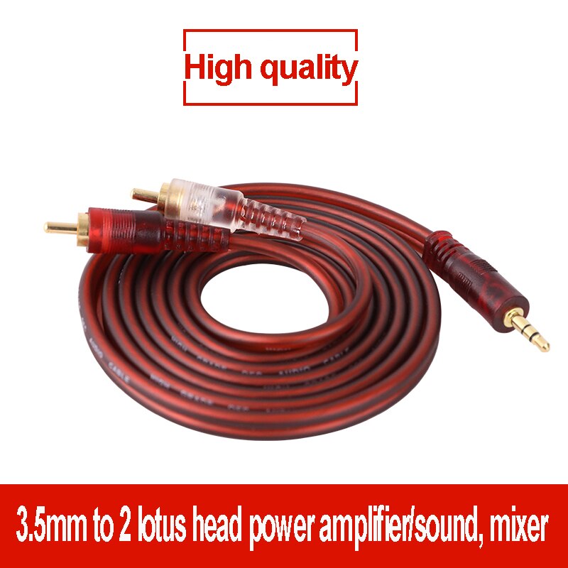 Jiarong Rca Kabel Hifi Stereo 2RCA Naar 3.5Mm Audio Kabel Aux Rca Jack 3.5 Y Splitter Voor Versterkers Audio home Theater Kabel Rca