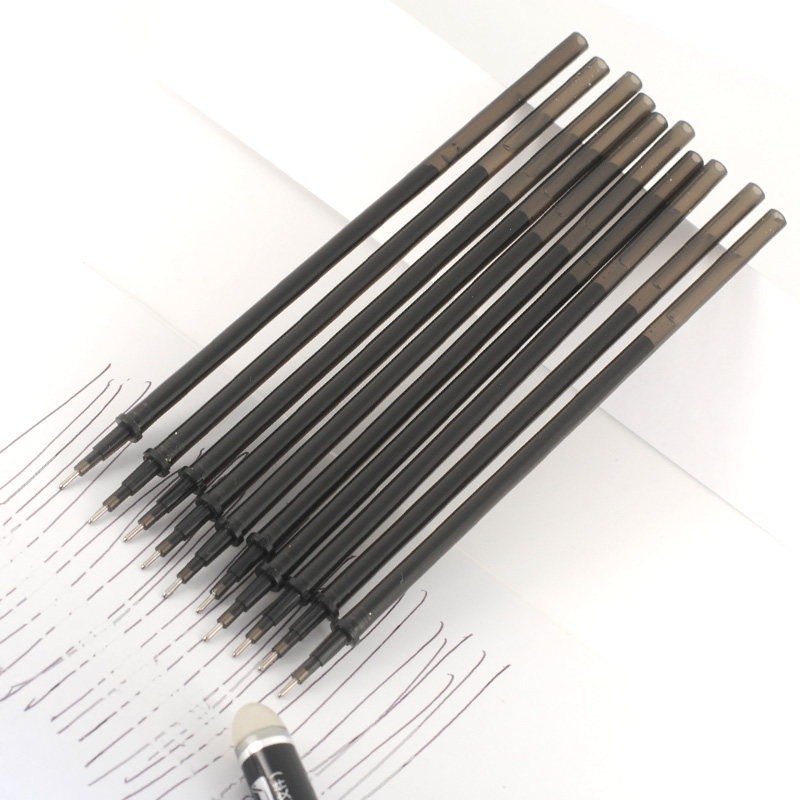 1 stk sletbar kuglepen  or 10 stk sletbar refill sæt stil vaskbar brevpapir penne skole kontor 0.5mm blå blæk gel pen
