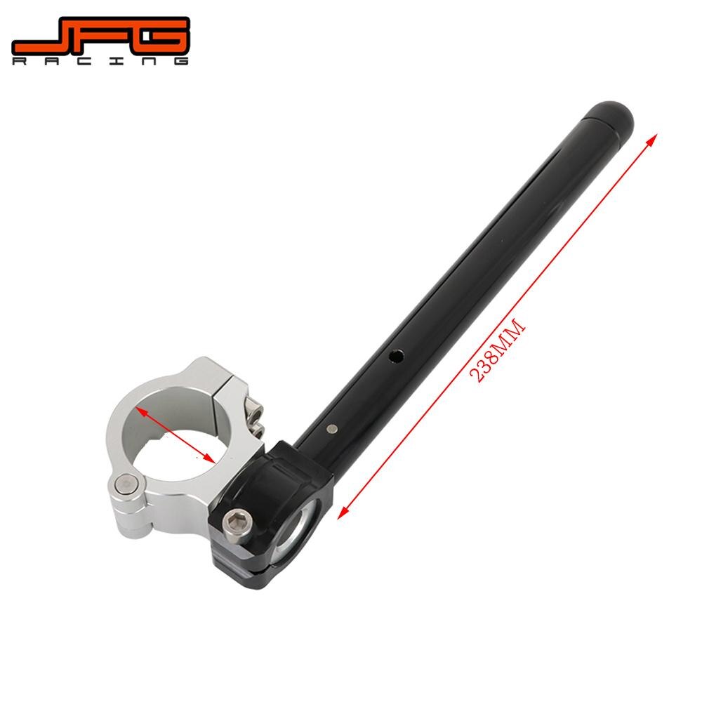 Motorcycle Handlebar Universal Racing Adjustable CNC Clip On Ons Fork Handle Bar Cafe Racer Moto 31 33 35 36 37 41 43 48 50MM