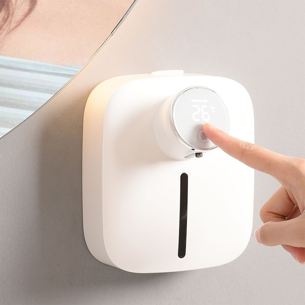 Draagbare Digitale Display Auto Sensor Schuim Zeepdispenser Smart Muur Opknoping Usb Oplaadbare Wassen Hand Machine Voor Thuis