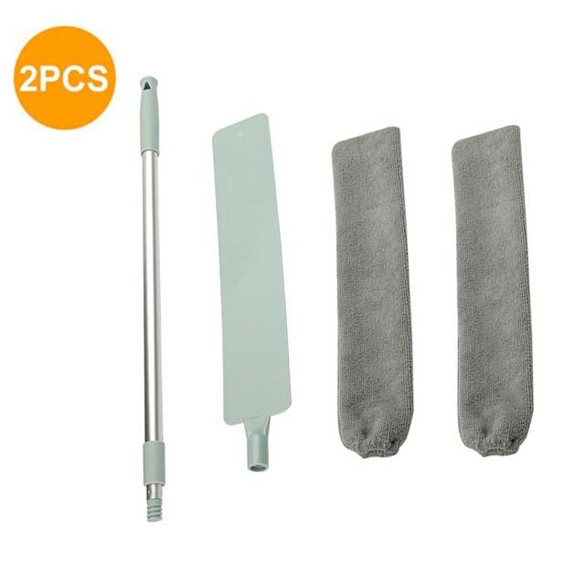 Long Duster Cleaner Brush Telescopic Microfiber Dust Catcher Mites Cleaning Dust Cleaner Tools Artifact Dusters: 2 PC