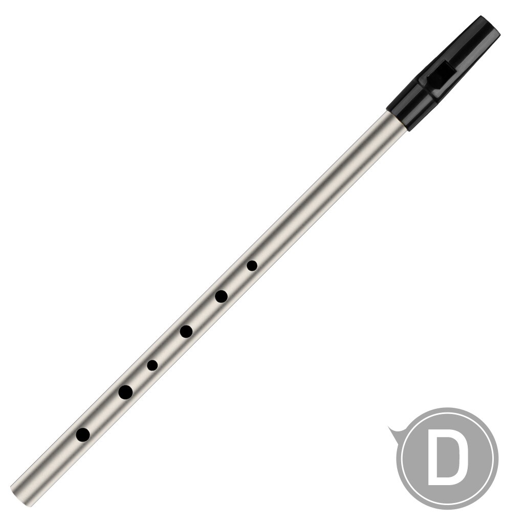 Whistle Tube Tin Whistle Key of D/C Irish Instrument Perfect for Beginners High C Gold/Silver: High D Silver