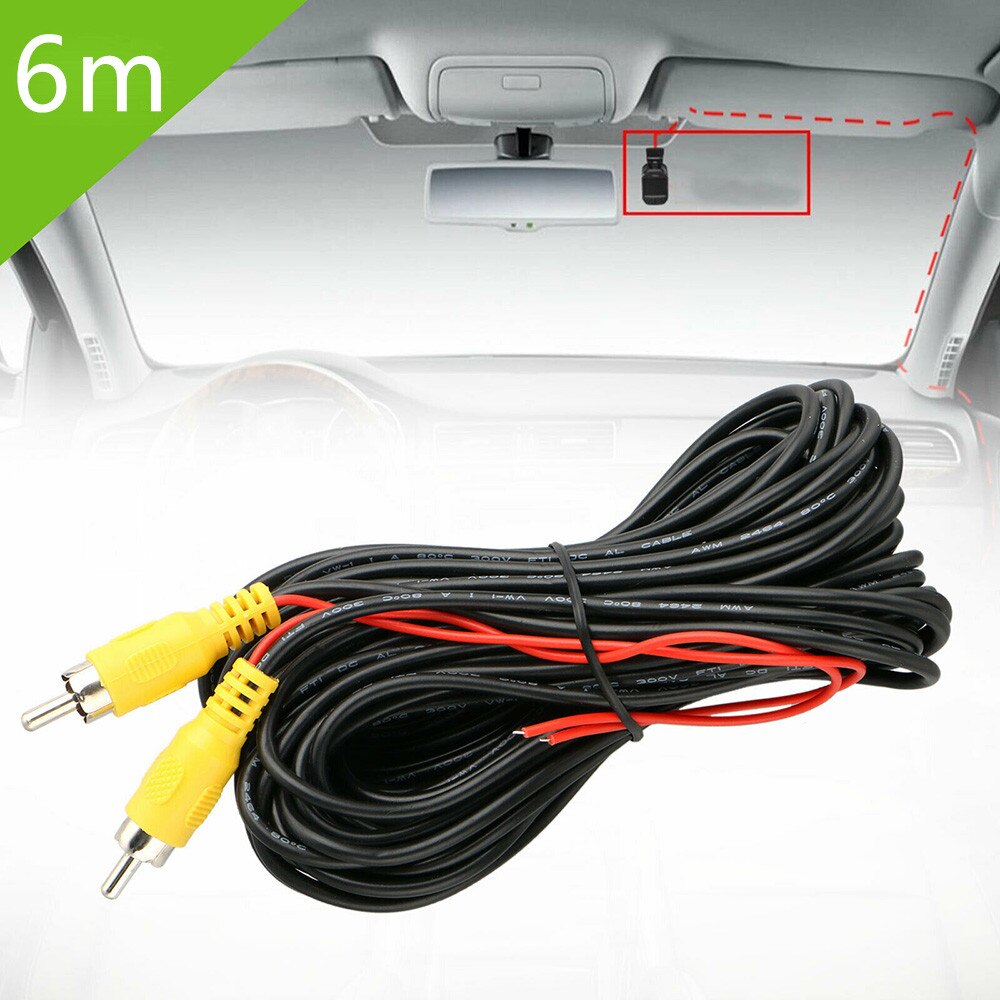 6M Car Video RCA Extension Cable For Rear View Bac... – Vicedeal