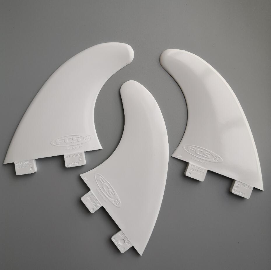 Plastic Surf Fin Fin: white logo G5