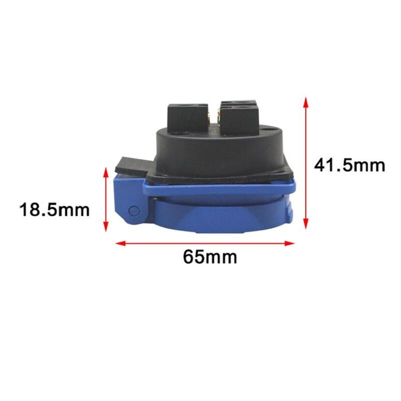 Universele Waterdichte Industriële Stopcontact 16A eenfase AC Stopcontact Socket met Waterdichte Hoes