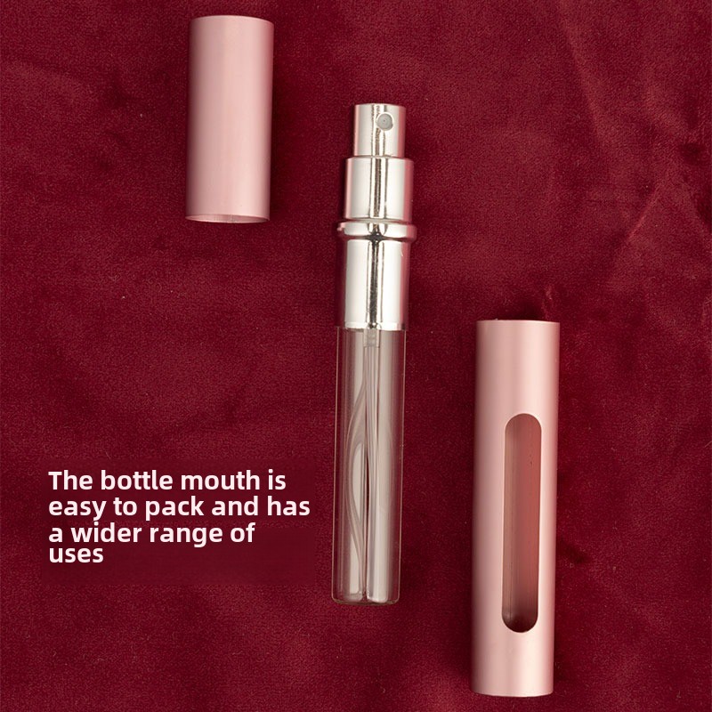 5ml Perfume Spray Bottle Portable Refillable Glass Bottles Empty Cosmetic Containers Travel Aluminum Perfume Atomizer