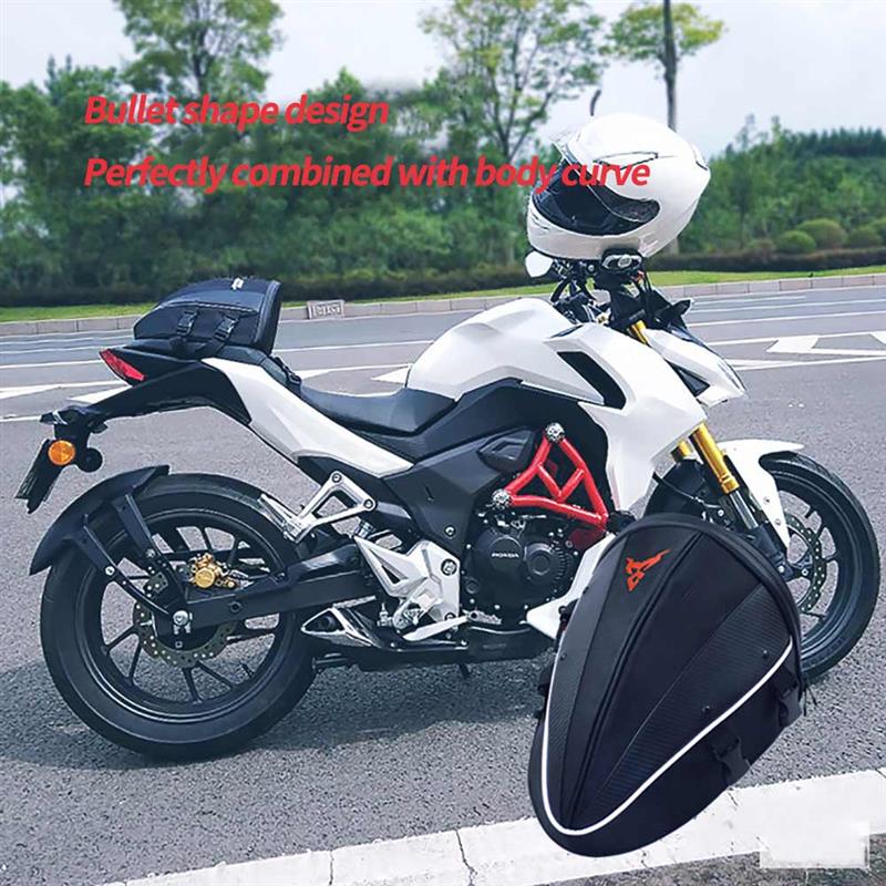 Motorcycle Tail Bag Motorcycle Black Bag Motorcycle Storage Bag Racing Package Waterproof Motorbike Bag Accessories