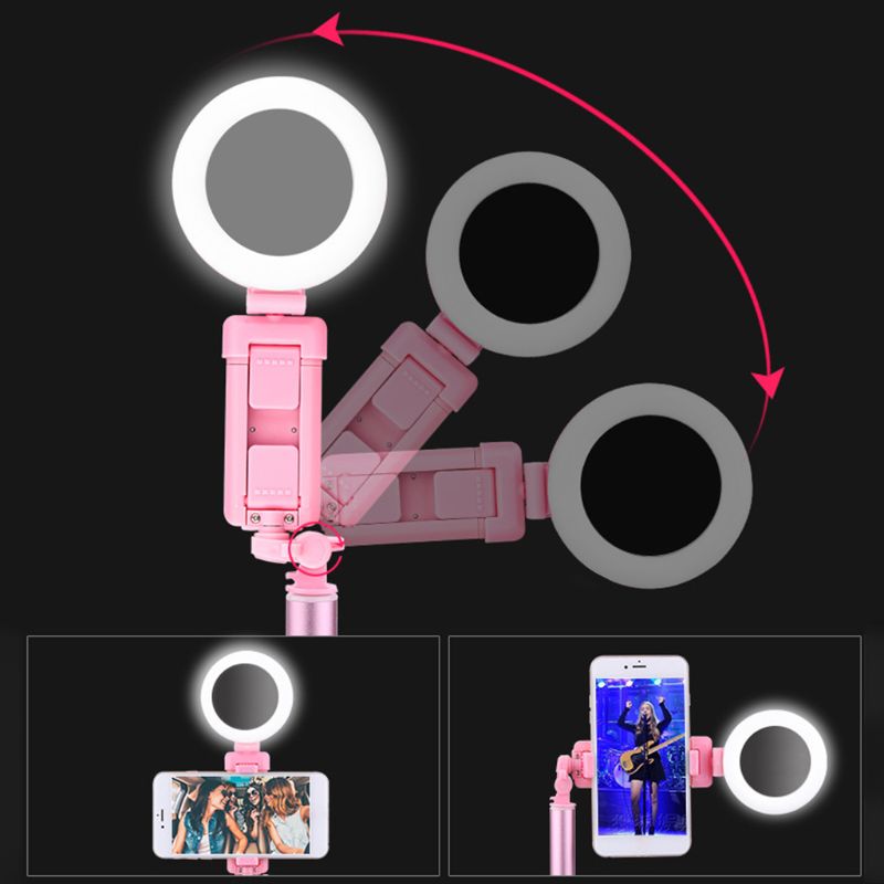 Ring Light with Stand for Vlogging Video Make-up Selfie USB Powered Selfie Stick