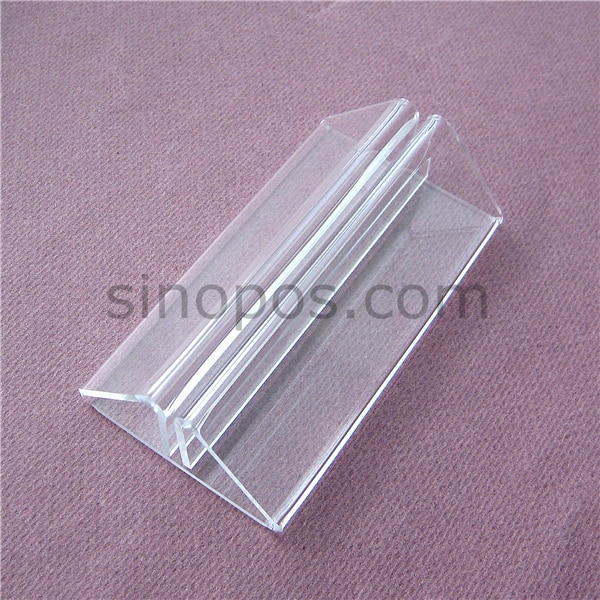 Acrylic Message Holder Stand 105mm, plastic clear foot display sign tag poster menu card table POP advertising rack base stand