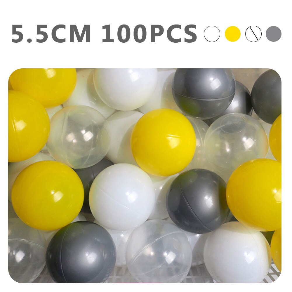 100pcs Baby Size Mix Color Plastic Pit Balls Safe Kids Pastel Multi Colorful Combination Mixed Play Ball Pack Pool Soft Toy: WJ3254D