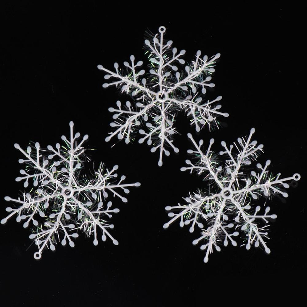 Kerst Sneeuwvlokken Sneeuwvlokken Snaren Kerstboom Decoraties Kerstballen Sneeuwvlokken Kerst Ornamenten: 11cm-2pcs