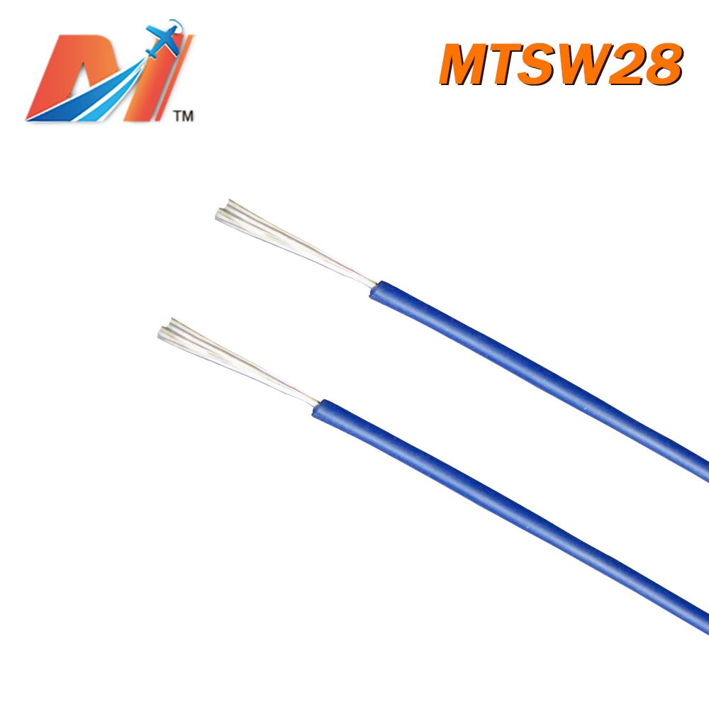 Maytech Clearance (1meter) power silicon wire AWG28 BLUE COLOR