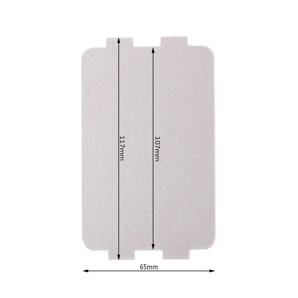 MEXI-Placa de Mica para horno microondas, pieza de repuesto gruesa de 107x64mm para Media MP17C-KE, PJ17C-M1, MP17C-KL, 5 uds.