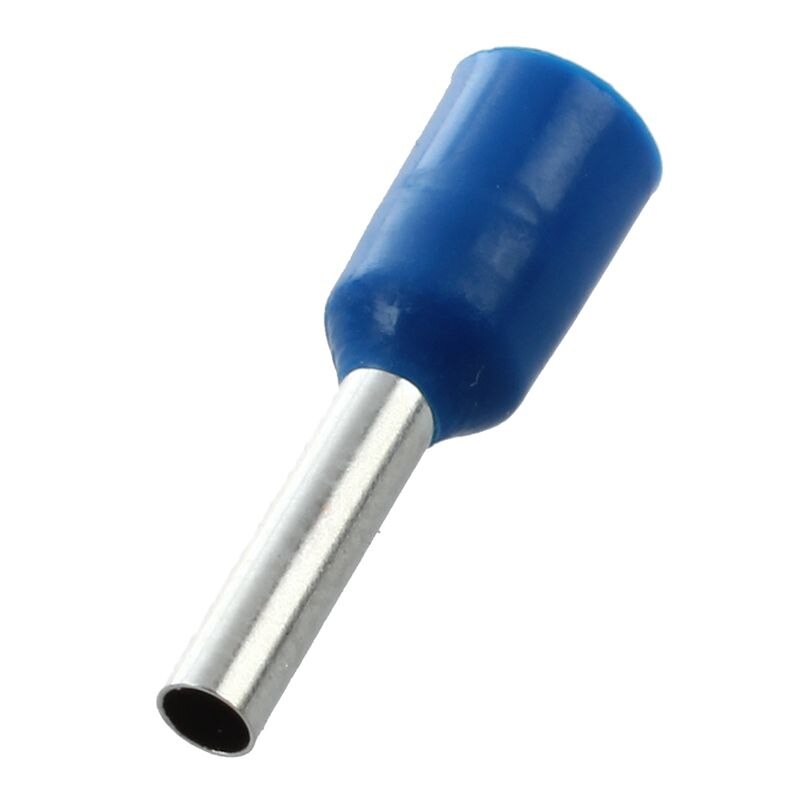 1000 Stuks Crimp Connector Geïsoleerde Pin Terminal Blauw Voor Awg 16 Draad