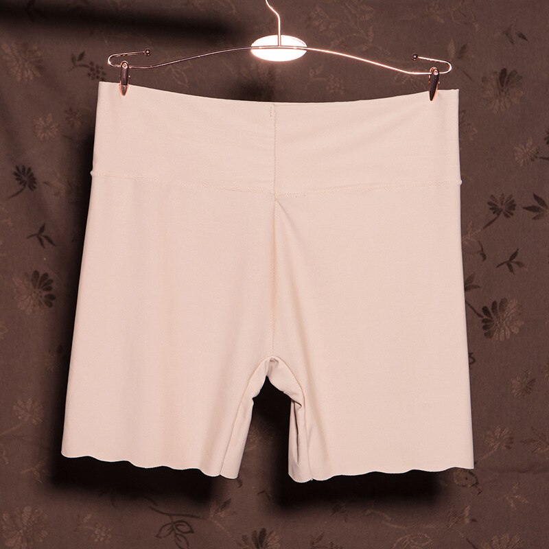 Blonder sikkerhed korte bukser kvinder spandex sommer åndbare udsatte bukser undertøj under nederdel korte tights: Hudfarve
