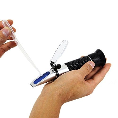 Réfractomètre optique rhb -90 atc brix pour le test de sucre et de miel brix 0-90%  brix atc