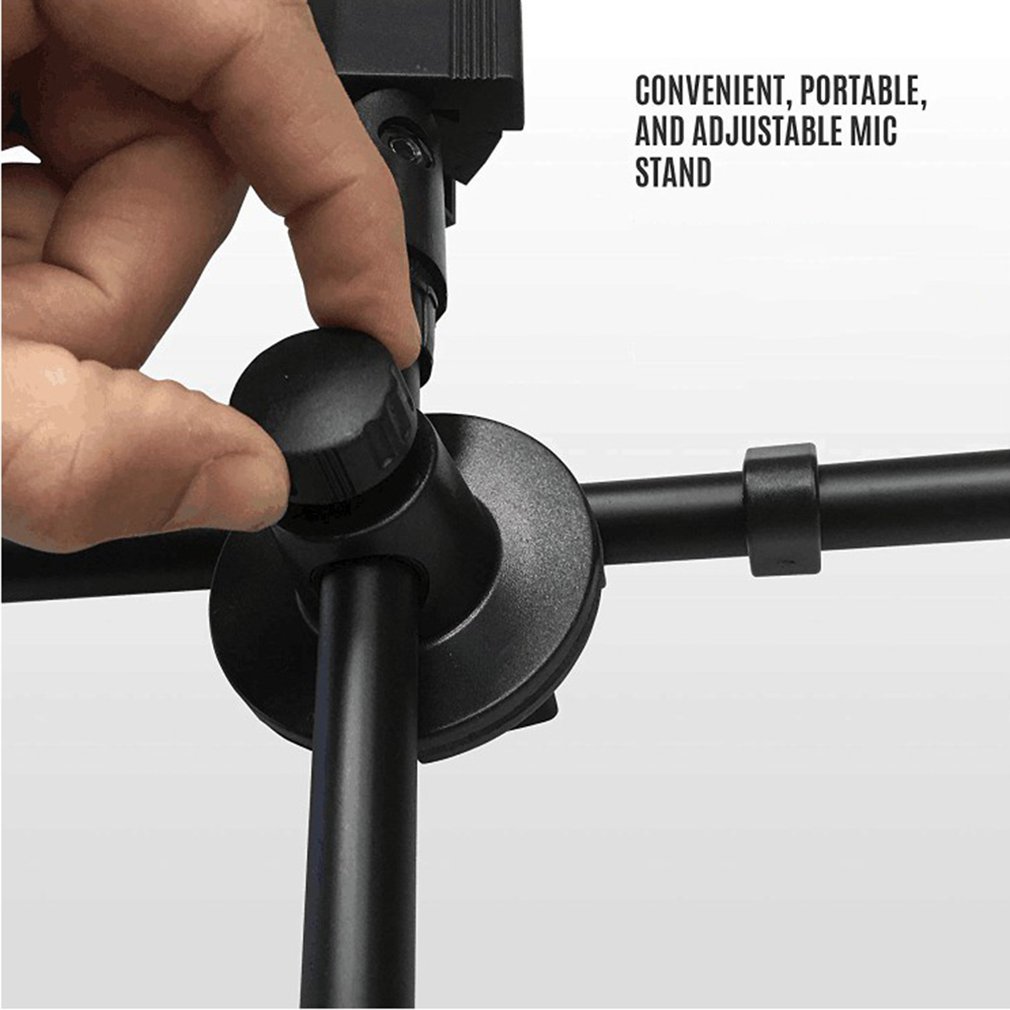 Adjustable Studio Microphone Stand Suspension Boom Table Bracket Arm Holder Microphone Shock Mount