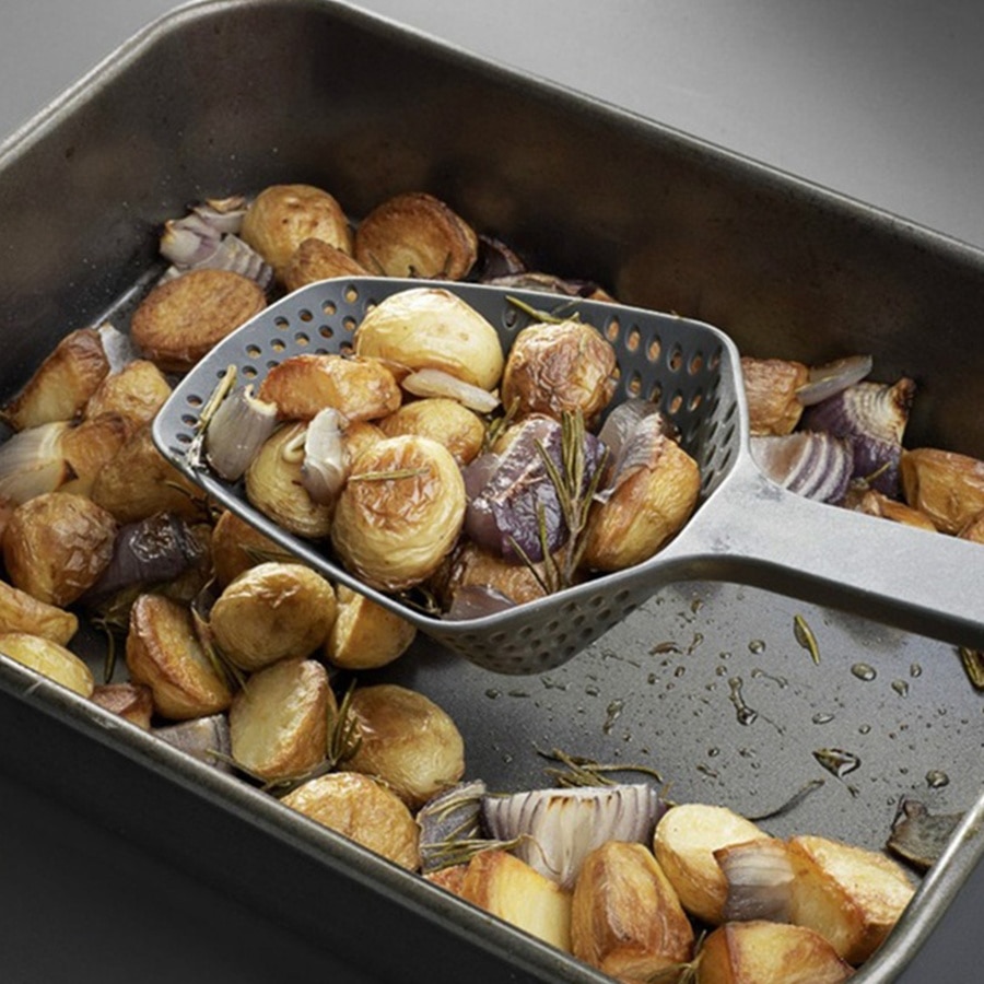 Espátula de plástico para cocina, espátula de hielo con fugas de agua, utensilios de cocina para lavar verduras