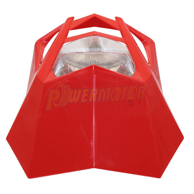 Motorrad Scheinwerfer Verkleidung Universal- Dual Sport Motorrad Scheinwerfer Schmutz Fahrrad Kopf Lampe Moto-Cross für HONDA XR CRF 150 230