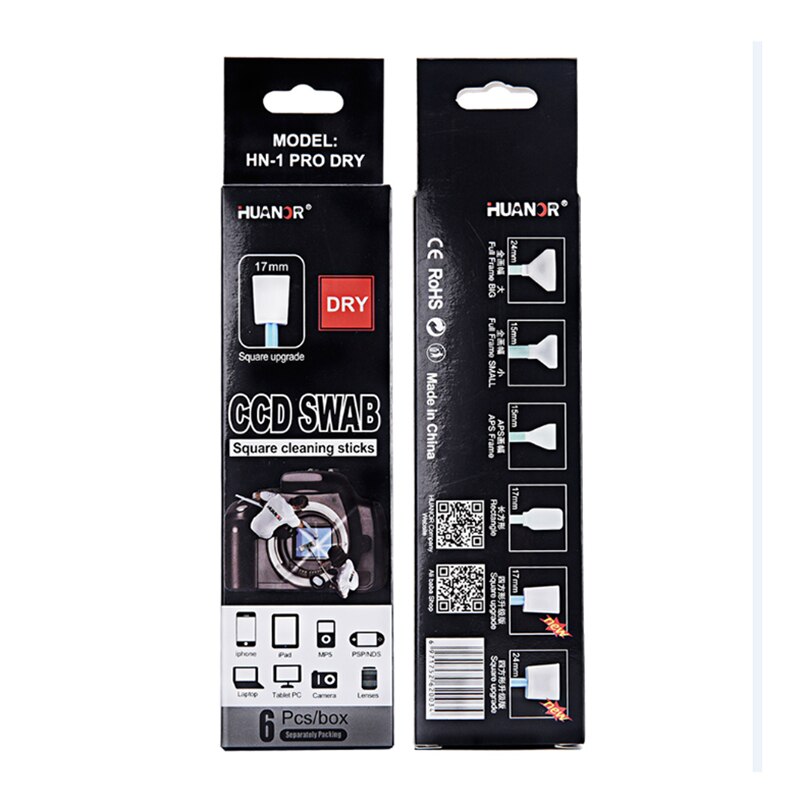 6 Pcs Ccd Sensor Cleaning Kit Droog/Nat Cmos Cleaner Droog/Nat Swab Voor Camera Dslr Camera 'S lens