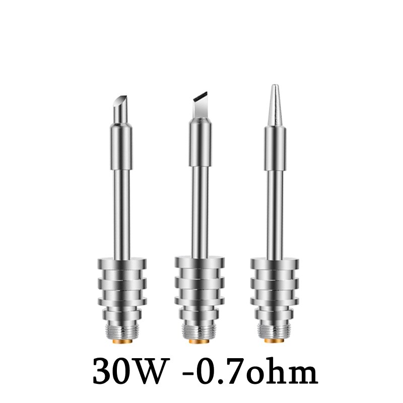 8w-30w batteri loddekolbe usb loddekolbe bærbar mini loddekolbe 510 interface loddekolbe spids: 30w- sølv