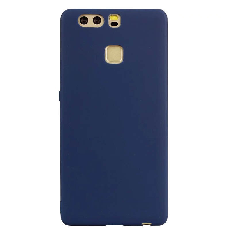 Pour Huawei P9 Cas Huawei VEA-L09 TPU Couverture Arrière coque de téléphone Pour Funda Huawei P9 P 9 EVA-L09 EVA-L19 EVA-L29 Étui En Silicone: Blue