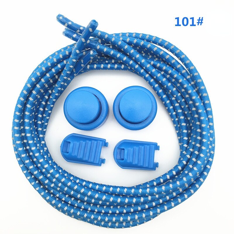 Schnürsenkel Kreative Schnell Keine Krawatte Schnürsenkel freundlicher Erwachsene unisex Schnürsenkel Turnschuhe Sport Faul Schnürsenkel Reflektierende Elastische Elastische: See Blau
