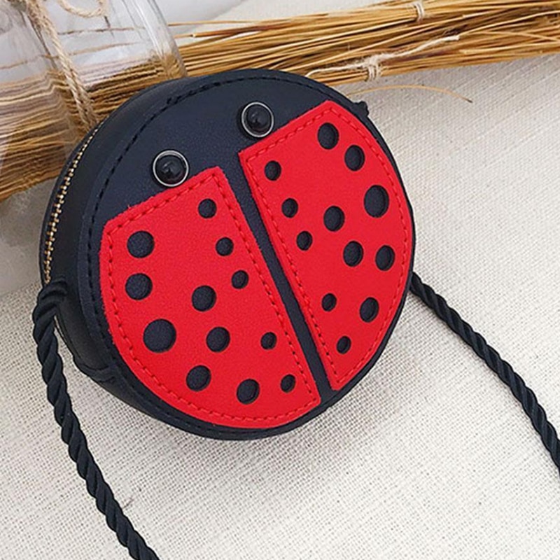 Coccinella Carino Per Bambini del Sacchetto di Spalla di Personalità di modo Selvaggio Della Borsa Mini Accessori Borsa