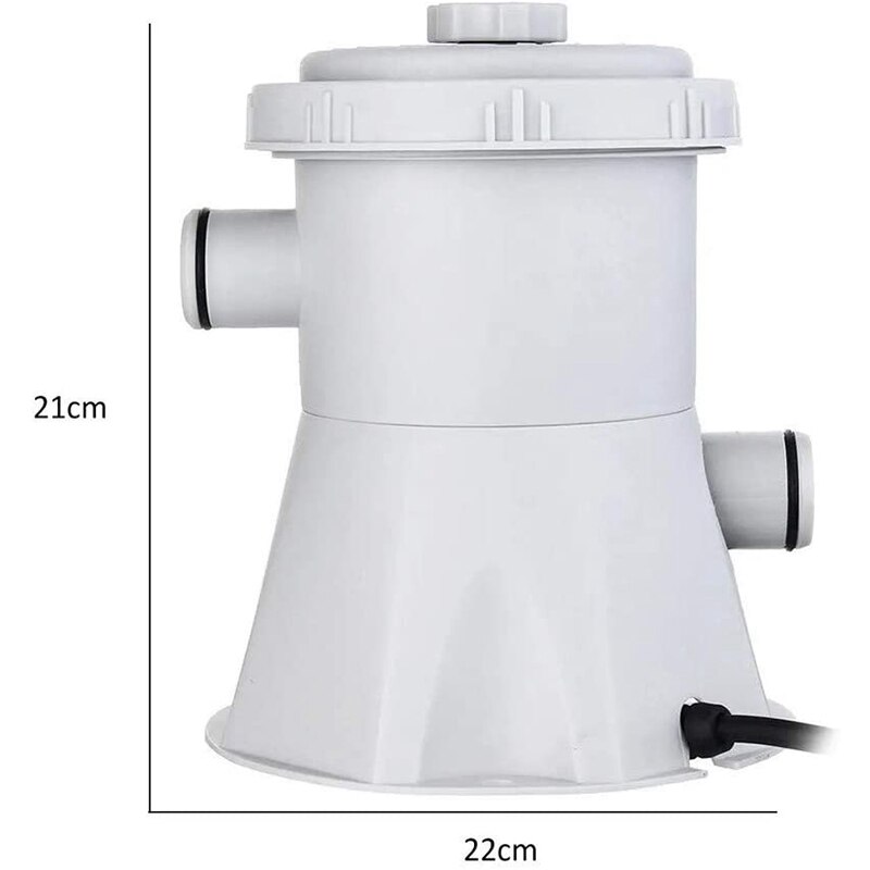 Klar Cartridge Filter Pumpe für Oberirdische Pools,, Schwimmen Pool Filter Pumpe für 100-350GAL Pools Pumpe Eu-stecker