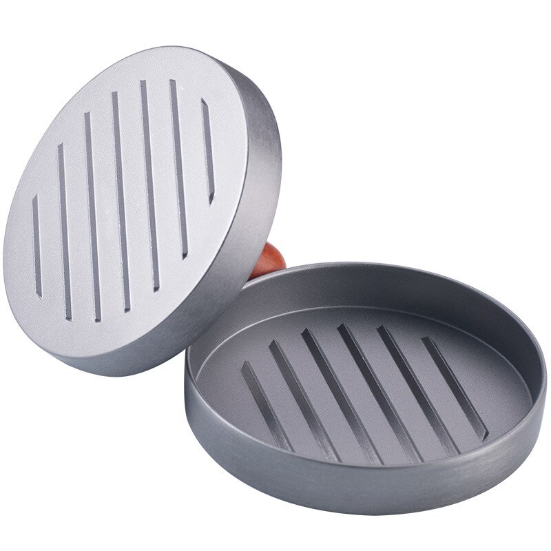 Aluminium Burger Druk Hamburger Maker Voor Gevulde Hamburgers, sliders En Pond Pasteitjes Non-stick Patty Mold Bbq Grill Accessoires