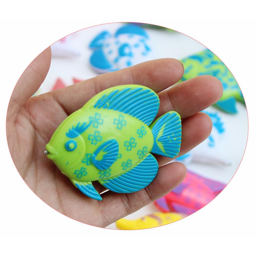 Juguete de pesca magnético para niños, juego de pesca en el momento de diversión con 1 caña de pescar y 6 peces bonitos de Color aleatorio