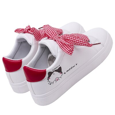 Vrouwen Sneakers Voorjaar Zomer Vrouwelijke Schoenen Handgeschilderde Casual Schoenen Zapatillas Deportivas Mujer: Rood / 36